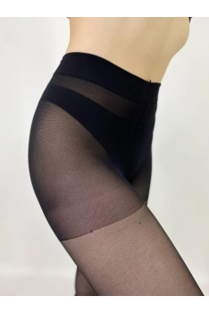 Колготки жіночі капронові великих розмірів EDERA PLUS 40 з шортиками XXXL, Чорний