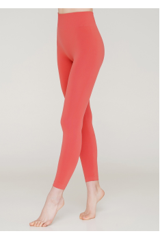 Безшовні Класичні жіночі лосини Giulia Leggings(2) легінси з мікрофібри з широким поясом р. S/M - L/XL L/XL, Кораловий