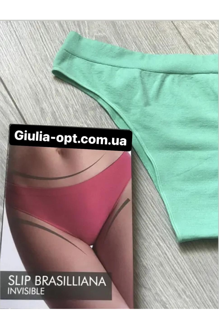 Безшовні трусики бразиліана жіночі Giulia Еластичні труси-бразиліана сліп Жіночий спідній бель. S/M — L/XL L/XL, Бірюзовий