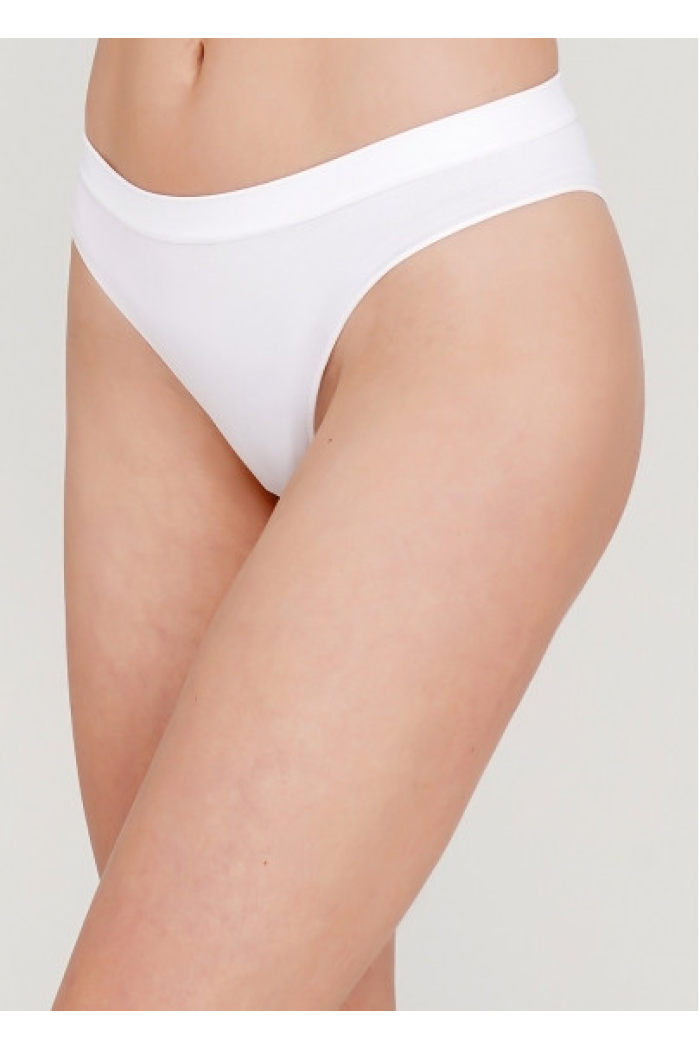 Безшовні трусики бразиліана жіночі Giulia Еластичні труси-бразиліана сліп Жіночий спідній бель. S/M — L/XL L/XL, Білий