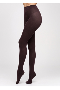 Колготы женские теплые хлопковые GIULIA Lucky Cotton 200 ден 5, Коричневый