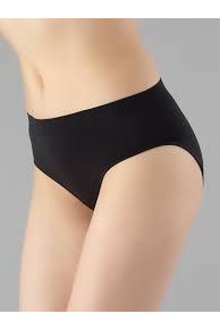 Эластичные трусики женские бесшовные слипы удобные S/M - L/XL L/XL, NERO