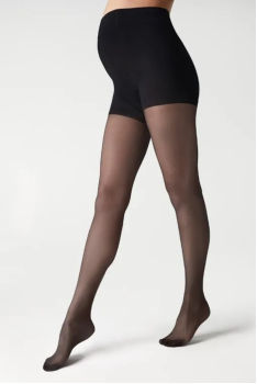 Колготки для беременных Marilyn 40 ДЕН Колготы со вставкой Нижнее белье для женщин 40 DEN Черные-Бежевые 3, Черный