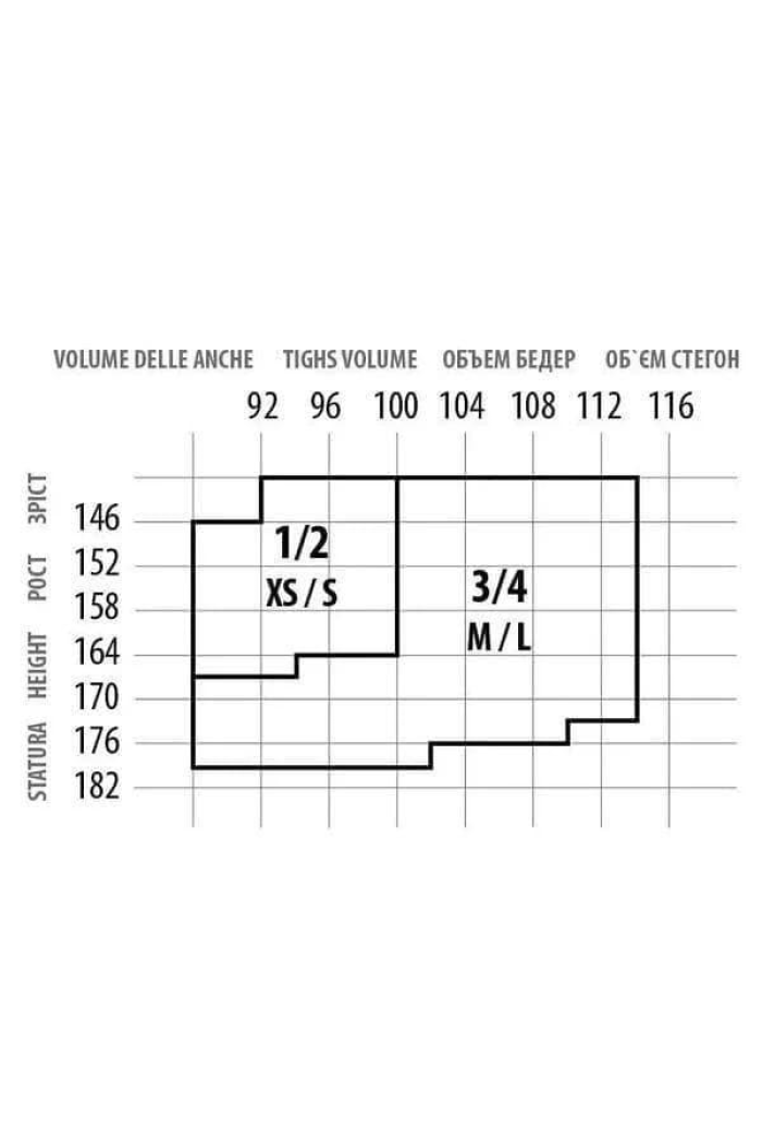 Панчохи жіночі під пояс стильні 20 ден Giulia Secret 20 (13) чорного кольору під пояс 3/4, Чорний