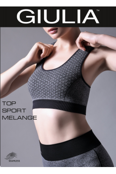 Женский спортивный топ на широких бретелях  SPORT MELANGE S - L M