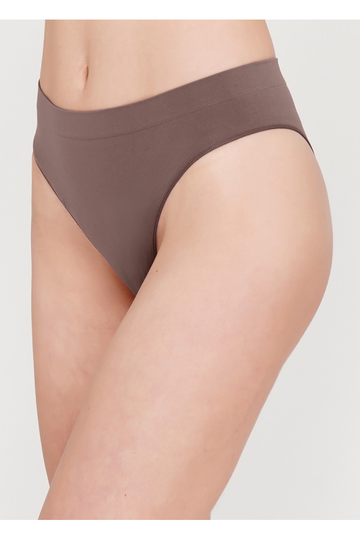 Бесшовные трусики бразилиана женские Giulia Эластичные трусы-бразилиана слип Женское нижнее бель р. S/M - L/XL