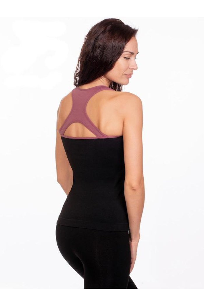 Спортивная женская майка из микрофибры Canotta Sport Energy р.S - L Женская футболка для фитнеса