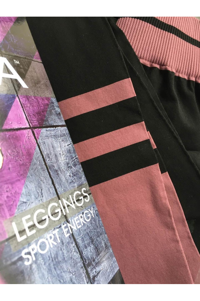 Еластичні Спортивні Легінси мікрофібра GIULIA лосини жіночі для фітнесу та спорту з широкою резинкою р. S-L