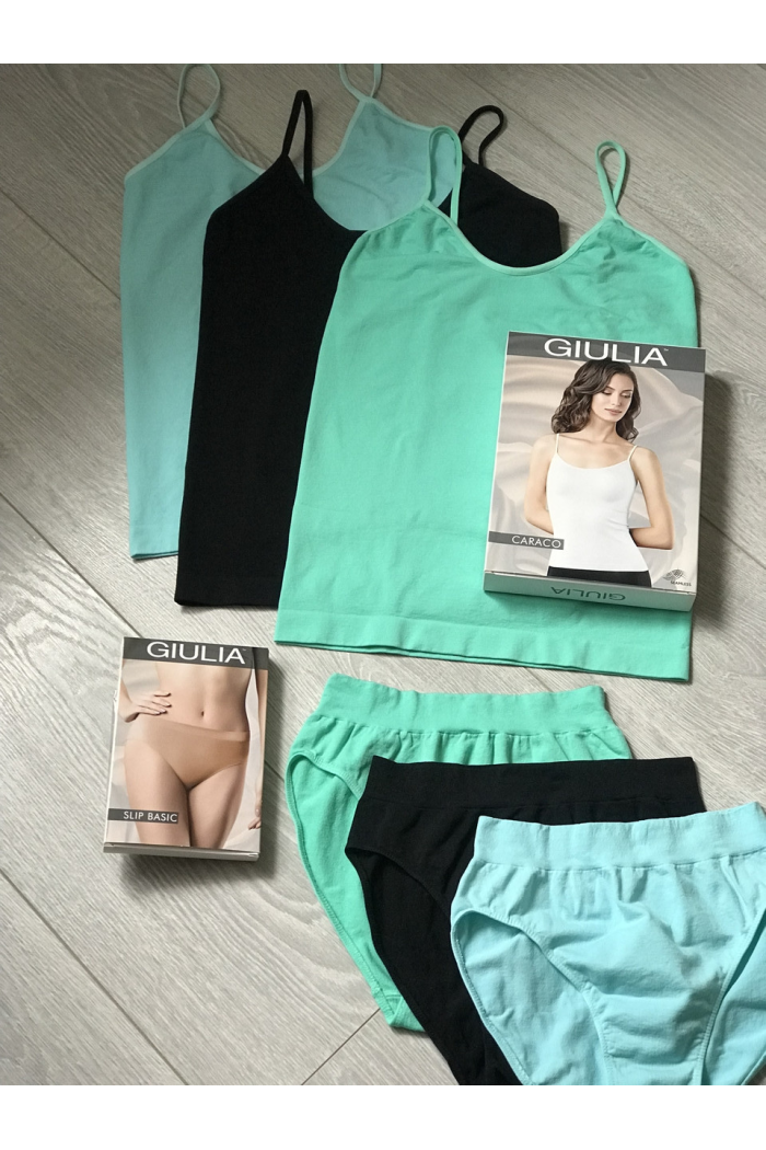 Бесшовная майка на тонких бретелях Giulia Caraco футболка домашняя повседневная Женское нижнее белье L/XL, Черный