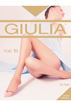 Колготки жіночі прозорі з відкритими пальчиками TOE 15 DEN 3