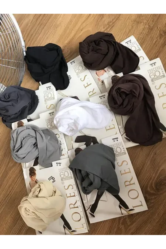 Цветные колготки Lores Concorde 60 Den Плотные из микроволокна без штанишек Колготы женские