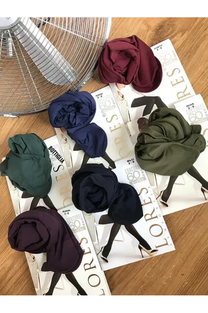 Цветные колготки Lores Concorde 60 Den Плотные из микроволокна без штанишек Колготы женские