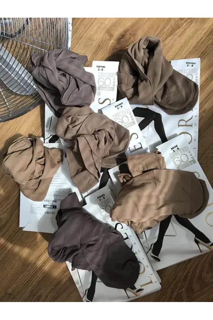 Цветные колготки Lores Concorde 60 Den Плотные из микроволокна без штанишек Колготы женские