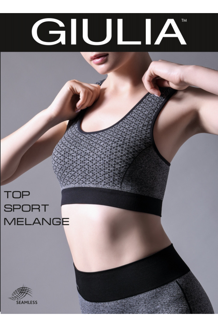 Женский спортивный топ на широких бретелях  SPORT MELANGE S - L