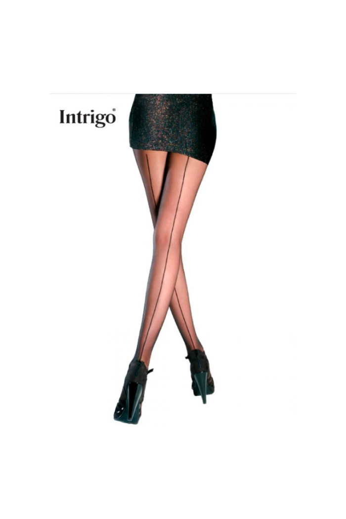 Колготки женские капроновые без шортиков со швом стильные 20 ден  Intrigo (Польша) Reja