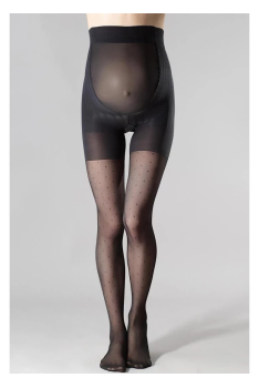 Колготки для беременных Mama Amalia 40 Ден Колготы в горошек Нижнее белье для женщин 40 DEN Черного цвета 3
