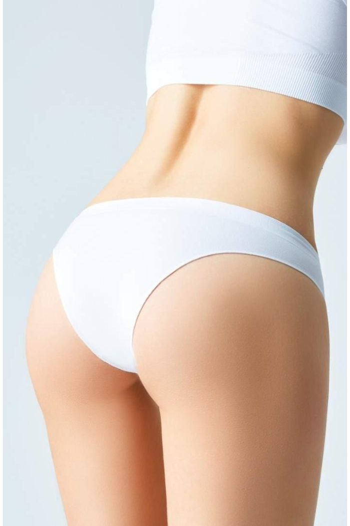 Бесшовные трусики бразилиана женские Giulia Эластичные трусы-бразилиана слип Женское нижнее бель р. S/M - L/XL